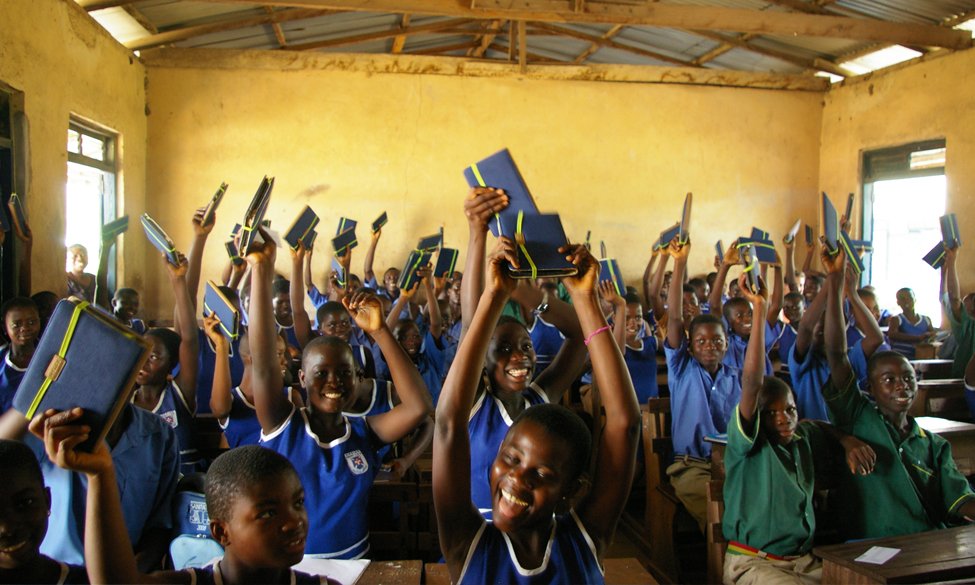 Give 5000 ebooks to 150 kids in sub-Saharan Africa
