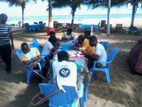 Participants during lunch break