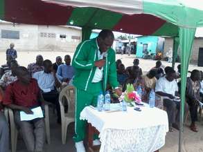 MP giving speech