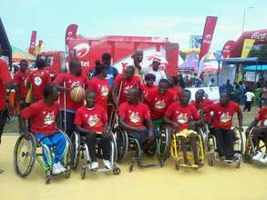 Wheels4Hope during this year Afahye Basketball