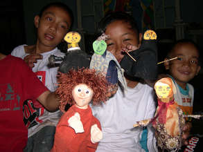 workshop with kids in Kalimantan (Indonesia)