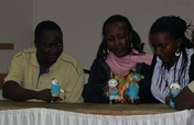 "Puppets against-abuse" in Kinshasa