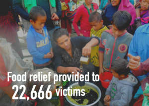 BBF and WFP supported HHC's food relief programs