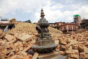 Destruction caused by the Nepal earthquake