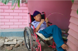 Chitra working on JeevanKala crafts