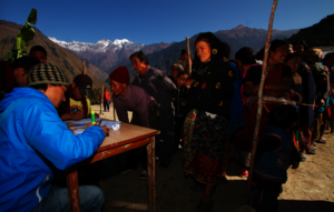 Patients at a Himalayan HealthCare Medical Camp
