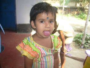 A funny girl child
