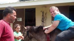 Anna's First time on a horse!