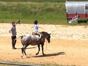 Balance and trust issues are covered on horseback