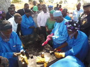 Rice straw charcoal project inauguration day