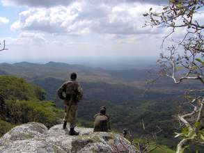 Ranger on patrol in Thuma Forest Reserve