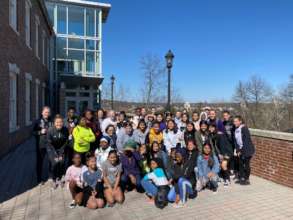 Girls group at Chatham University on IWD2020