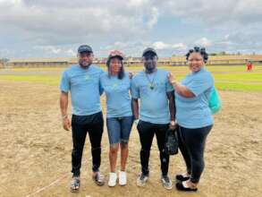 Open Field staff before kick off