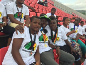 Our girls watching the Africa Women Cup of Nations