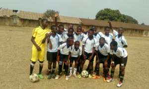 Players from St. Peters FC in Kumba ready to play!