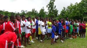 A Big Group of Students Stand Before the Start