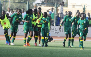 Senegal National Women's Team prepares to play.