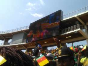 Crowd cheers women players at Africa Cup Final