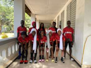 Kaolack players who traveled to Thies for exchange