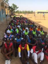 Girl participants at the Notto Dioubass Clinic