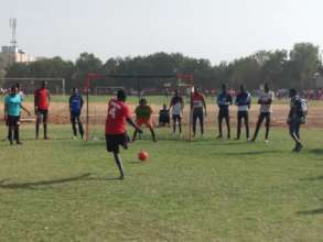 Penalty Kick in the Thies Girls' Tournament