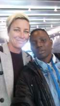 Selfie! Seyni meets Abby Wambach.