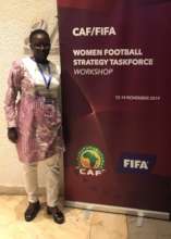 Seyni in Cairo at the Cup of Nations/FIFA meeting