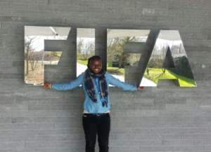 Seyni represents Ladies' Turn at FIFA HQ.
