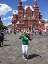 Seyni at the World Cup Football Park - Red Square