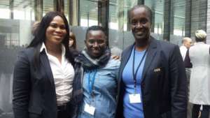 Seyni with Rwandan and Burundian Soccer Leaders.