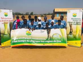 Girl's team in Thies competing in tournament