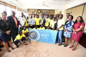Our Champions with Governor Peter Nyong'o (center)