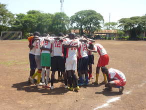 U-18 Boys huddle