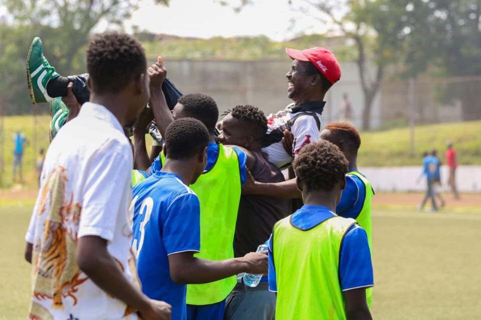Boys appreciate their team leaders