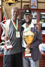 MYRC GM Oballah with Governor Peter Nyong'o