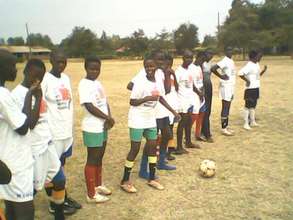Manyatta United Ladies at Kisumu Practice Field