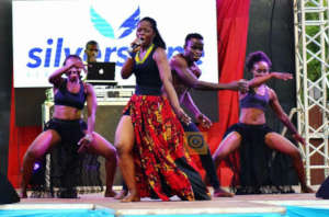 Nahna performing at Kisumu Dala Sevens Tourney