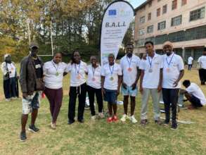 A few training participants with MYRC GM Oballah
