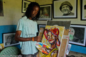 Nikomambo at his studio