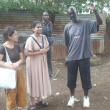 GM Oballah with Kyra and Sarah
