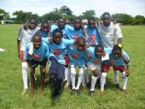 Sidney, middle front, played for our first team