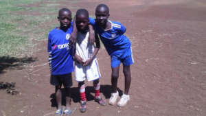 Some of the youngest Manyatta United players