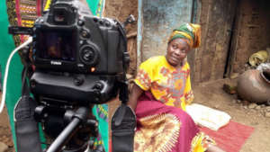 Filming in Manyatta