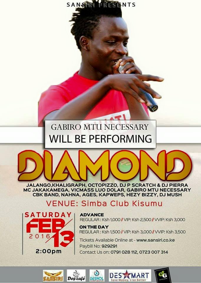Gabiro will appear with Diamond