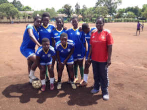 One of the Ladies Teams with Coach Carina