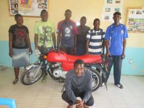 The new motorbike provides income and transport