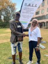 MYRC training participant with GM Oballah