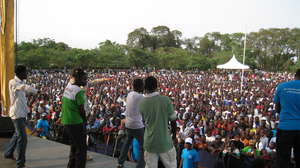 Performing in Kisumu