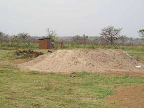 Gathered sand from dry riverbed area Feb 2013