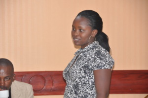 A participant giving valid input at the Dialogue